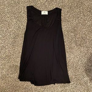 Womens tank with chest/fabric detail